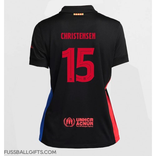 Barcelona Andreas Christensen #15 Fußballbekleidung Auswärtstrikot Damen 2024-25 Kurzarm